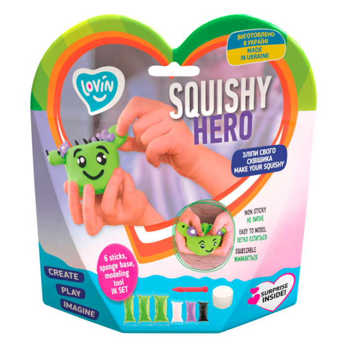 Набір для ліплення з повітряним пластиліном Squishy Cactusita TM Lovin 70124 Lovin