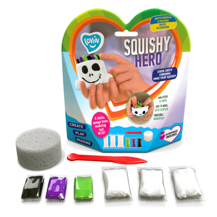 Набір для ліплення з повітряним пластиліном Squishy Scary Ghost ТМ Lovin 70126 Lovin