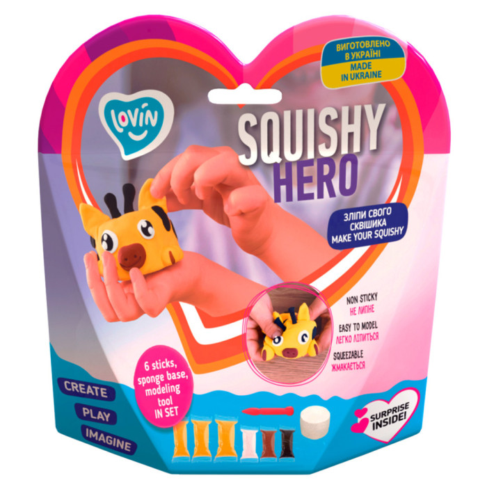 Набір для ліплення з повітряним пластиліном Squishy SquiRaff ТМ Lovin 70127 Lovin