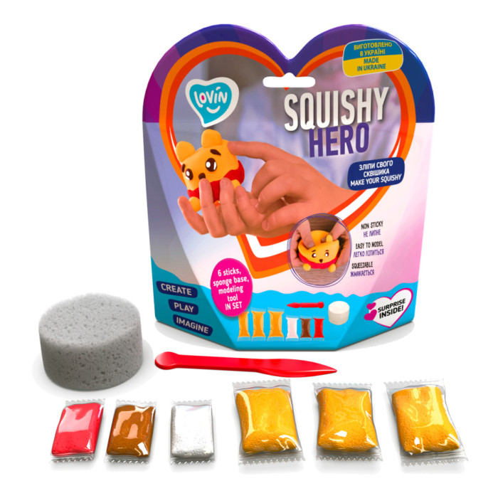 Набір для ліплення з повітряним пластиліном Squishy Squiny Pooh ТМ Lovin 70128 Lovin