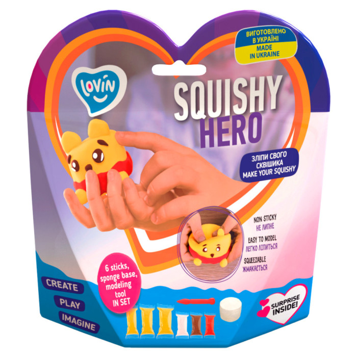 Набір для ліплення з повітряним пластиліном Squishy Squiny Pooh ТМ Lovin 70128 Lovin