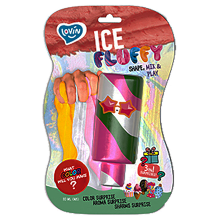 Лізун-антистрес TM Lovin Ice Fluffy ескімо 110 мл 80127 Lovin