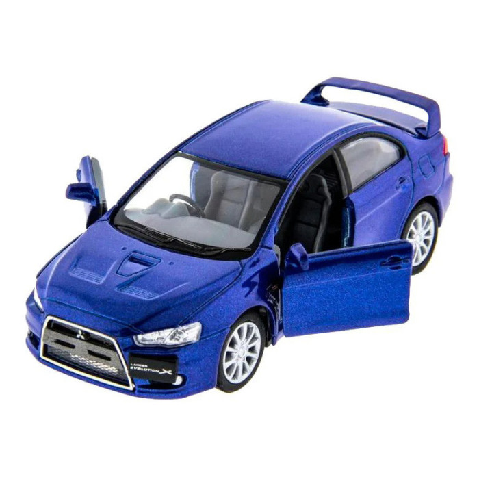 Автомодель легкова MITSUBISHI LANCER EVOLUTION X 1:36, 5" KT5329W Синій Kinsmart
