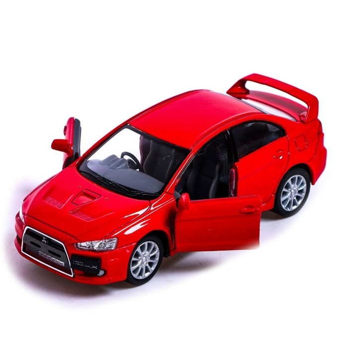 Автомодель легкова MITSUBISHI LANCER EVOLUTION X 1:36, 5" KT5329W Червоний Kinsmart
