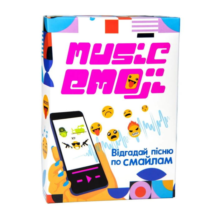 Настільна карткова гра "Music Emoji" Strateg 30249 українською мовою Strateg