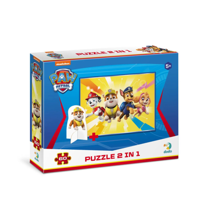 Дитячі Пазли Paw Patrol "Відчайдушна четвірка" DoDo 200164 60 елементів, з фігуркою DoDo Toys