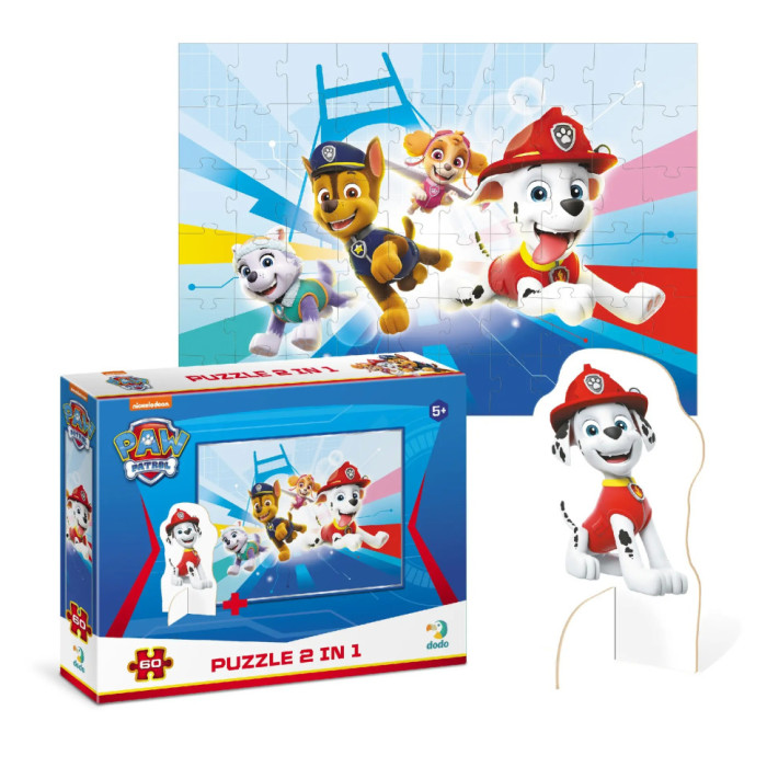 Дитячі Пазли Paw Patrol "Місія кличе" DoDo 200165 60 елементів, з фігуркою DoDo Toys
