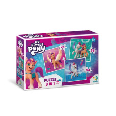 Дитячі Пазли 3 в 1 My Little Pony "Зіпп та Санні" DoDo 200384 DoDo Toys