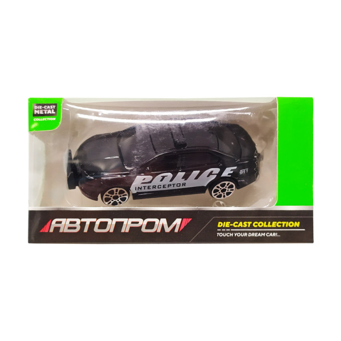 Дитяча металева машинка АвтоПром 7629 масштаб 1:64 Police Седан АвтоПром