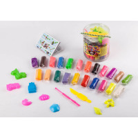 Дитяче тісто для ліплення Master Do 7457DT, 22 кольори у відрі Danko Toys