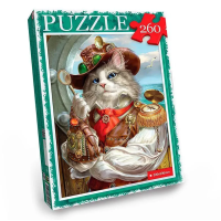 Пазл "Кіт у капелюсі" Danko Toys C260-13-01, 260 ел. Danko Toys