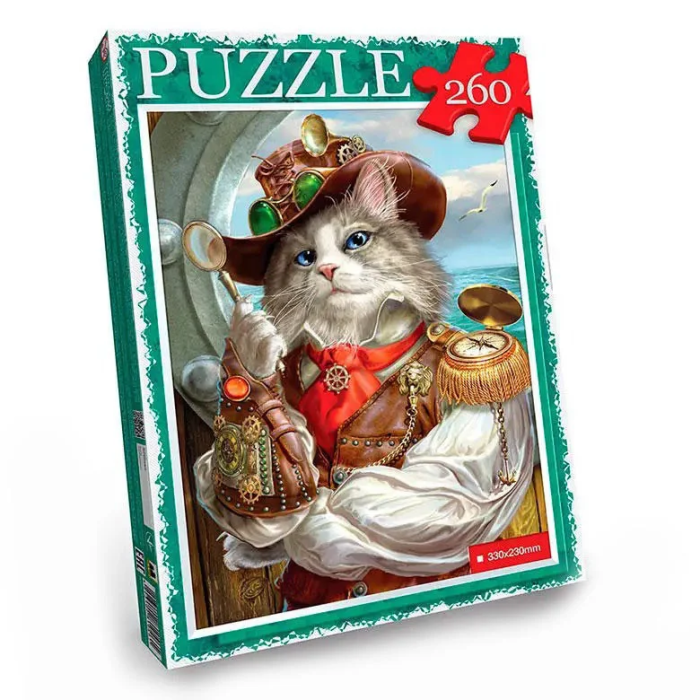 Пазл "Кіт у капелюсі" Danko Toys C260-13-01, 260 ел. Danko Toys