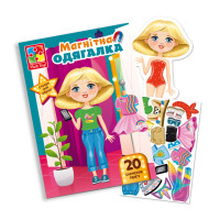 Магнітна гра Одягалка "Trendy girl" Vladi Toys VT3204-32 Укр Vladi Toys