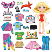 Магнітна гра Одягалка "Trendy girl" Vladi Toys VT3204-32 Укр Vladi Toys