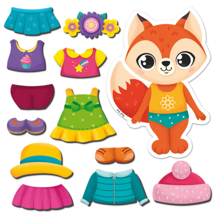 Магнітна гра Одягалка "Лисичка" Vladi Toys VT3204-33 Укр Vladi Toys