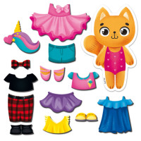 Магнітна гра Одягалка "Кішечка" Vladi Toys VT3204-34 Укр Vladi Toys