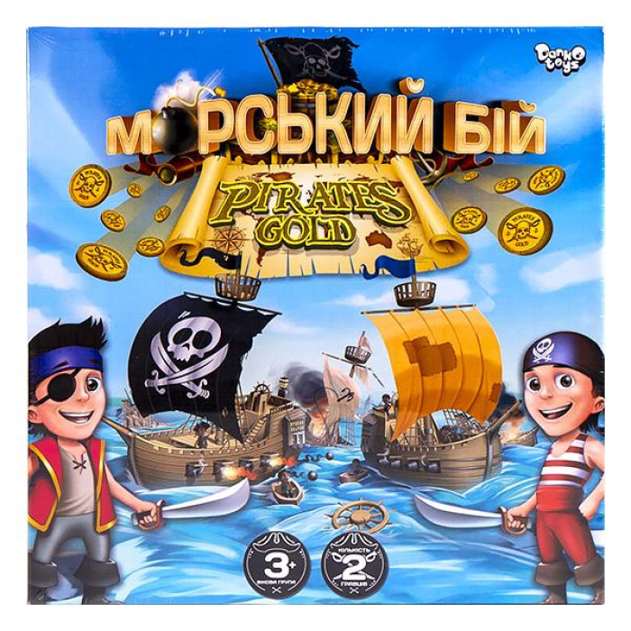 Настільна гра "Морський бій. Pirates Gold" Danko Toys G-MB-03U укр Danko Toys