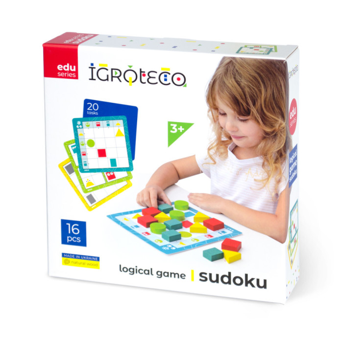 Логічна гра для дітей "Судоку" Igroteco 900514 геометричні фігури Igroteco