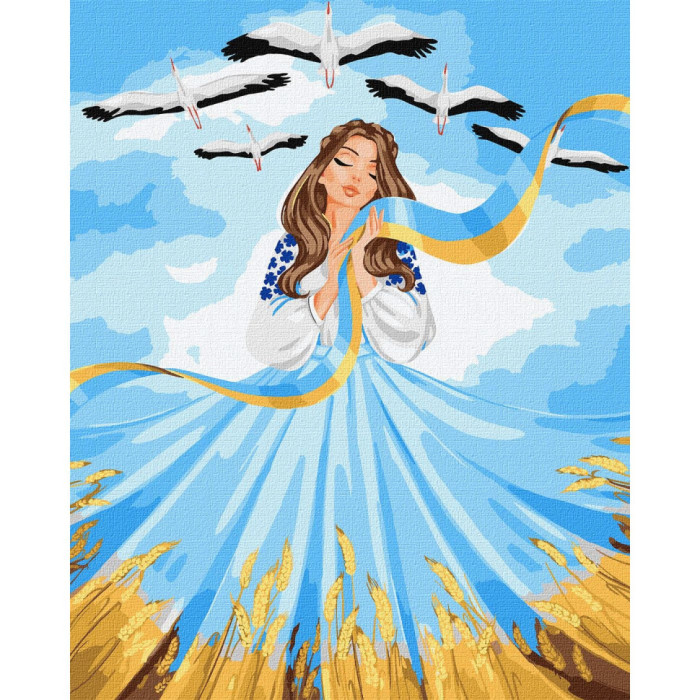 Картина за номерами "Все буде Україна"©krizhanskaya Ідейка KHO2613 40х50 см Идейка