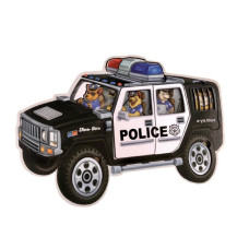 Дерев'яний пазл-сортер "Поліція" Ubumblebees (ПСФ111) PSF111, 25 деталей Ubumblebees