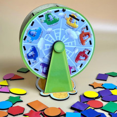 Дерев'яний сортер "Барабан" Ubumblebees (ПСФ135) PSF135 геометричні фігури Ubumblebees