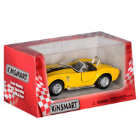 Дитяча колекційна машинка SHELBY COBRA KT5322W інерційна  Жовтий Kinsmart