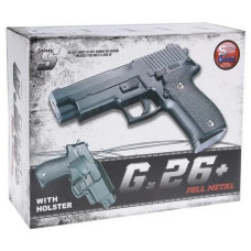 Дитячий пістолет на кульках "Sig Sauer 226" Galaxy G26+ чорний з кобурою Galaxy