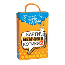 Настільна гра Strateg Карти мемчики та котики 2 розважальна укр 30927 Strateg