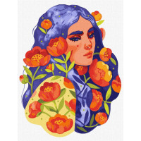 Картина за номерами "Синьоока весна"©lesya_nedzelska_art Ідейка KHO2661 30х40 см Идейка