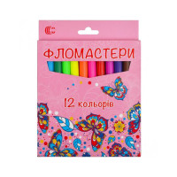 Дитячі Фломастери "Картон" 950-12 12 кольорів Вид 2 COLOR-IT