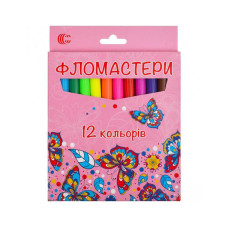 Дитячі Фломастери "Картон" 950-12 12 кольорів Вид 2 COLOR-IT