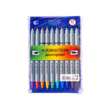 Дитячі Фломастери "Двосторонній" COLOR-IT 108-10F 10 кольорів COLOR-IT