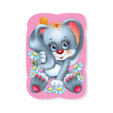 Магнітні пазли Малюк зможе "Зайчик" Vladi toys VT3301-03 А5, Укр Vladi toys