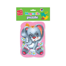 Магнітні пазли Малюк зможе "Зайчик" Vladi toys VT3301-03 А5, Укр Vladi toys