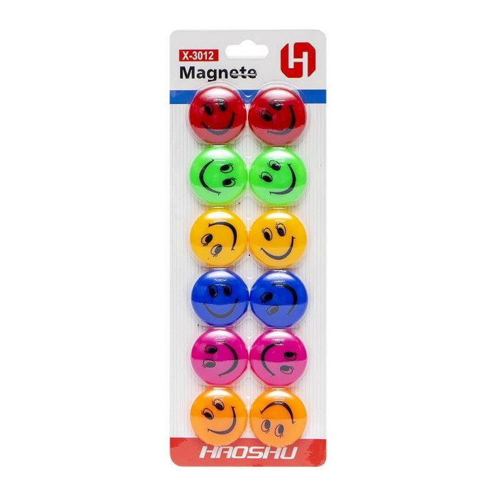 Магніт для дошки "Смайлик" COLOR-IT X-3012 діаметр 3 см COLOR-IT