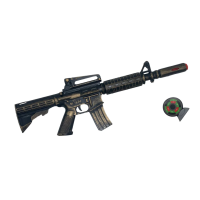 Іграшковий автомат з м'якими кулями M16 PF Golden Gun 910GG  Золотий Golden Gun