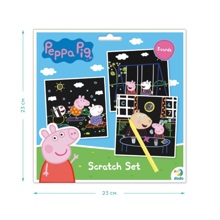 Набір гравюр Peppa Pig "Гра з друзями" Dodo 200186 DoDo Toys