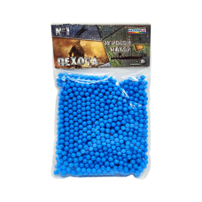 Пластикові кульки для дитячої зброї 1-152, 6 мм 1000 шт Блакитний Colorplast