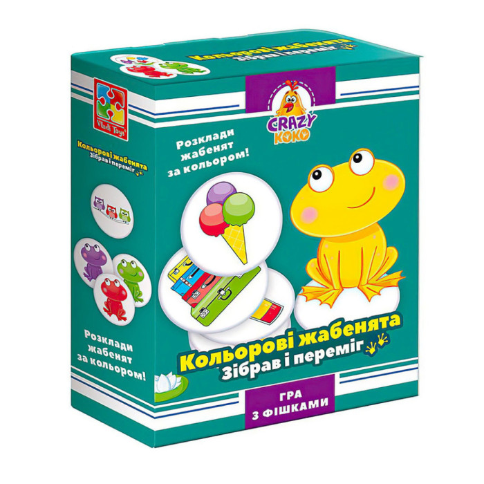Гра настільна "Кольорові жаби" Vladi Toys VT8025-06 укр Vladi Toys