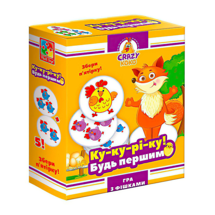 Гра настільна "Ку-ку-ре-ку!" Vladi Toys VT8025-08 VT8025-08 укр Vladi Toys
