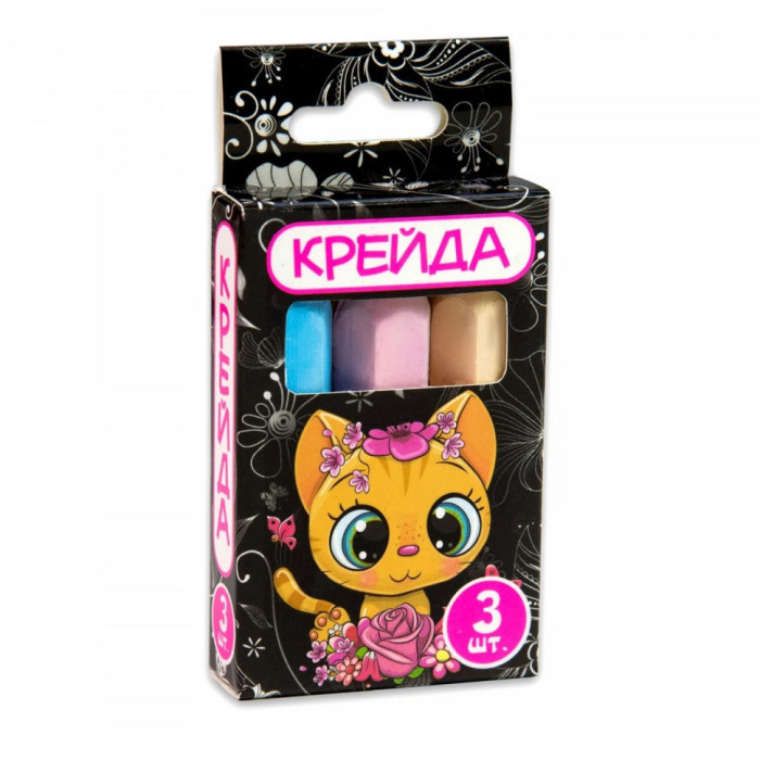 Дитяча Крейда Олівець Strateg 50110 різнокольоровий 3 шт Strateg
