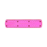 Лінійка неломайка 0015(Pink), 15 см Рожевий Bambi