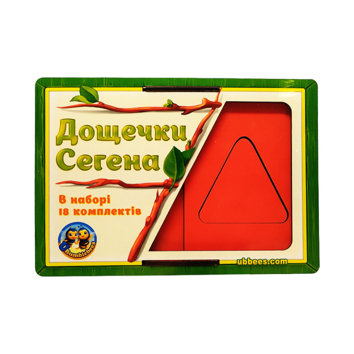 Вкладиші Дошки Сегена "фігури, кольори" (ПСД212) PSD212 Ubumblebees