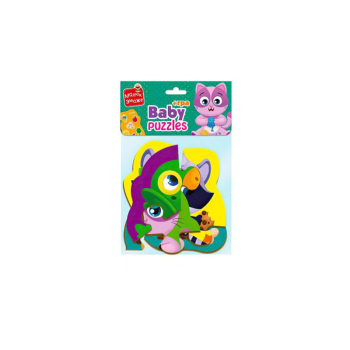 Пазли максі з грою Малюк Зможе «Хатні улюбленці» Vladi Toys VT1722-21 Укр Vladi toys