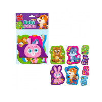 Пазли максі з грою Малюк Зможе «Лісові звірі» Vladi Toys VT1722-22 Укр Vladi toys
