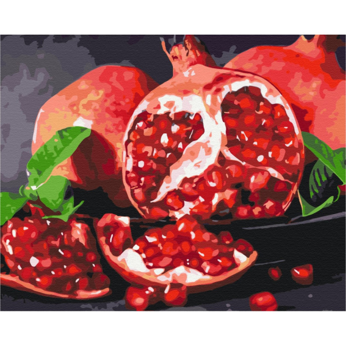 Картина за номерами "Смачний гранат" BS32215 Brushme 40х50 см Brushme