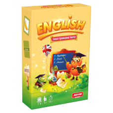 Навчальна настільна гра Лото "ENGLISH" 0796 ілюстрована Artos Games