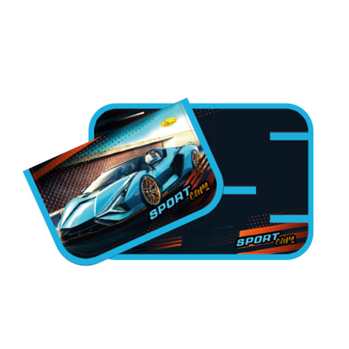 Пенал для школяра АП-1003, 19х10 см SportCars Апельсин
