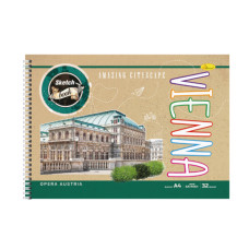 Скетчбук "Крафт"СБК-А4-32 А4, 32 аркуша Vienna Апельсин