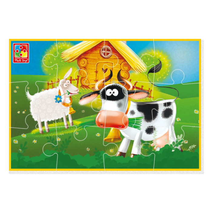 М'які пазли "Ферма" VT1103-97, 12 елементів Vladi Toys